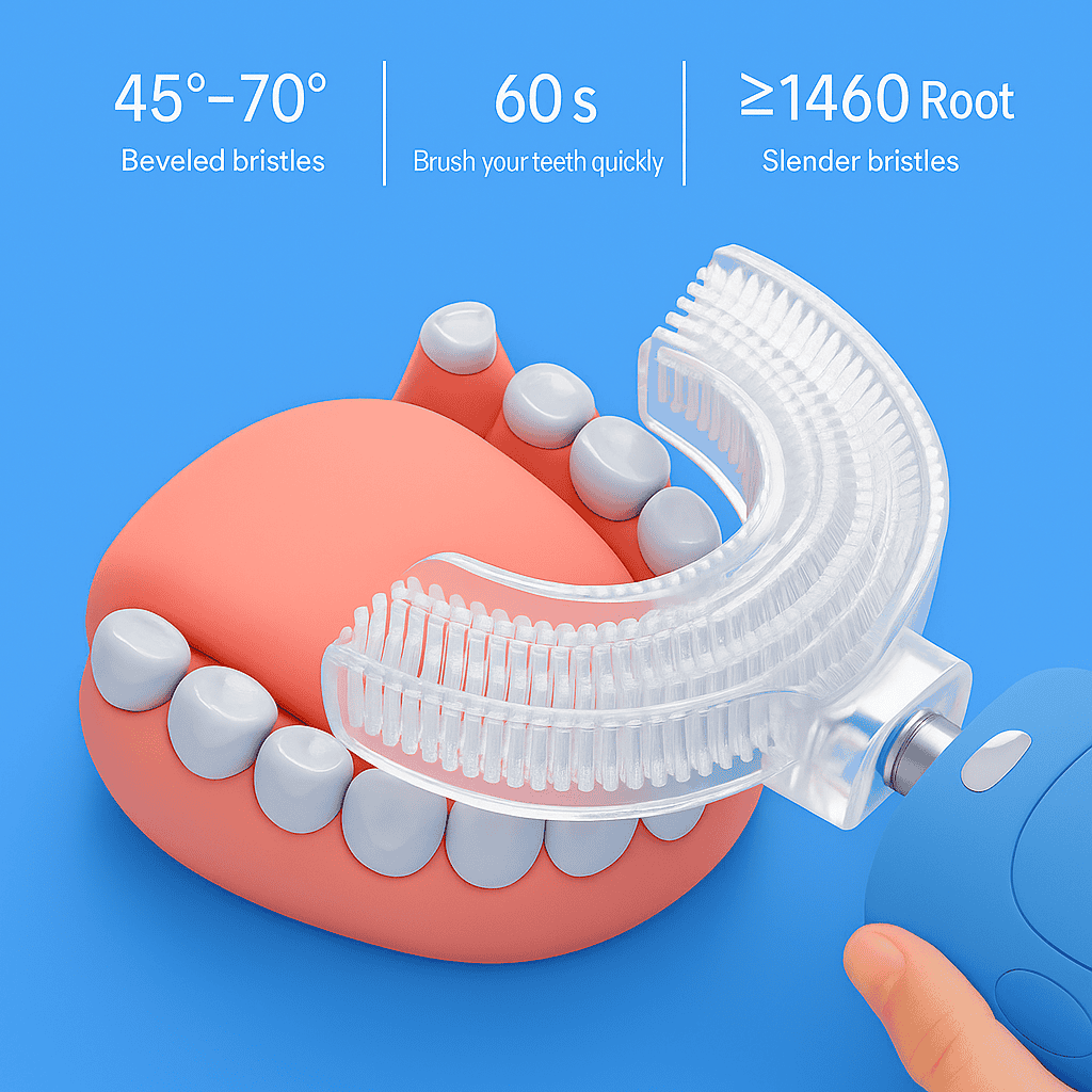 ZappyBrush U-Shaped 360º Ultrasonic Toothbrush